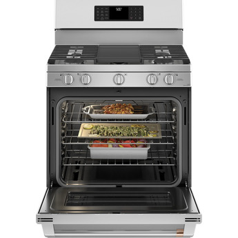 Cafe 30" Stainless Steel Sealed Burner Natural Gas Range - Convection — thumbnail 2