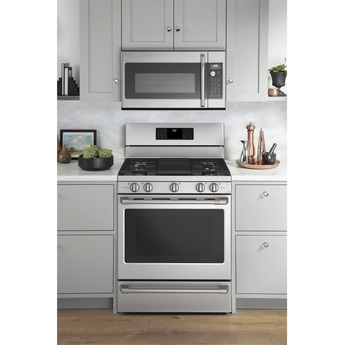 Cafe 30" Stainless Steel Sealed Burner Natural Gas Range - Convection — thumbnail 8