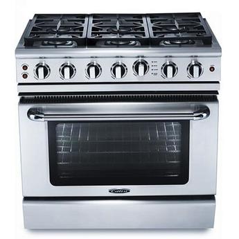 Capital GSCR366N Precision Series 36 Inch Stainless Steel Gas Convection Freestanding Range
