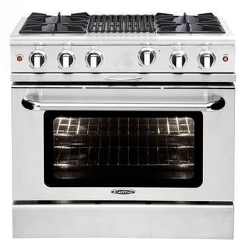 Capital MCOR364BN Culinarian Series 36 Inch Stainless Steel Gas Convection Freestanding Range