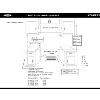 Capital MCR305N Precision Series 30 Inch Stainless Steel Gas Convection Freestanding Range — thumbnail 7