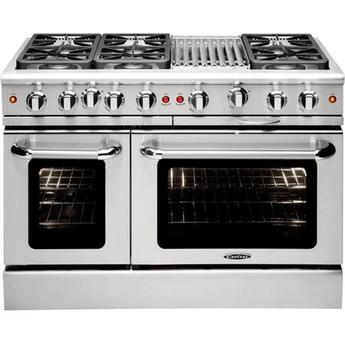 Capital MCR486BN Precision Series 48 Inch Stainless Steel Gas Convection Freestanding Range