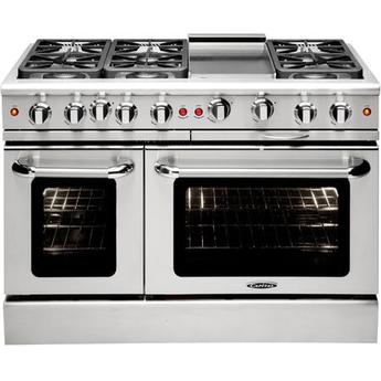 Capital MCR486GN Precision Series 48 Inch Stainless Steel Gas Convection Freestanding Range