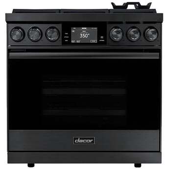 Dacor 36" Graphite Stainless Steel Natural Gas Sealed Burner Range - Convection
