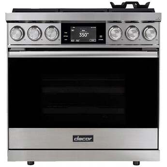 Dacor 36" Stainless Steel Natural Gas Sealed Burner Range - Convection