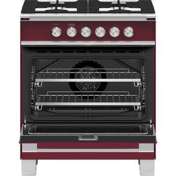Fisher Paykel Classic 30" Red Natural Gas Sealed Burner Range - Convection — thumbnail 2