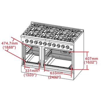 Forno FFSGS629148 48 Inch Gas Freestanding Range — thumbnail 23