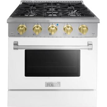 Forte 30-Inch Freestanding All Gas Range, 4 Sealed Italian Made