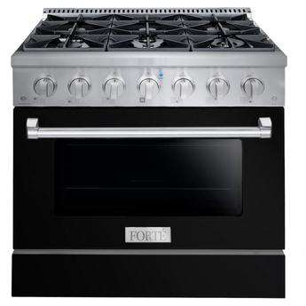 Forte FGR366BBB 36 Inch Gas Freestanding Range