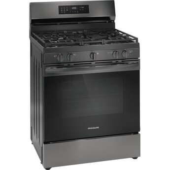 Frigidaire 30" Gas Range with Air Fry: Black Stainless Steel