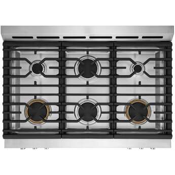 Frigidaire 36 Inch Freestanding Gas Range with 6 Sealed Burners, 4.6 cu. ft. Total Convection Oven, 18,000 BTU Quick Boil Burners, Simmer Burner, Air Fry, Self & Steam Clean, ADA Compliant, and Star-K: Stainless Steel — thumbnail 10