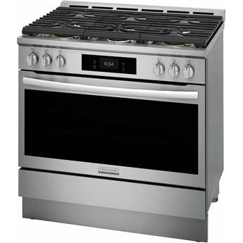 Frigidaire 36 Inch Freestanding Gas Range with 6 Sealed Burners, 4.6 cu. ft. Total Convection Oven, 18,000 BTU Quick Boil Burners, Simmer Burner, Air Fry, Self & Steam Clean, ADA Compliant, and Star-K: Stainless Steel — thumbnail 18
