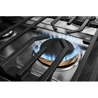 Frigidaire 36 Inch Freestanding Gas Range with 6 Sealed Burners, 4.6 cu. ft. Total Convection Oven, 18,000 BTU Quick Boil Burners, Simmer Burner, Air Fry, Self & Steam Clean, ADA Compliant, and Star-K: Stainless Steel — thumbnail 2