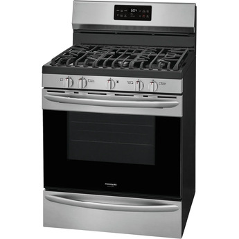 Frigidaire Gallery 30" Black Stainless Steel Natural Gas Sealed Burner Range with Steam Clean - Convection — thumbnail 11