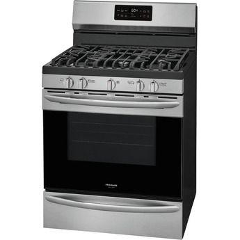 Frigidaire Gallery 30" Black Stainless Steel Natural Gas Sealed Burner Range with Steam Clean - Convection — thumbnail 15