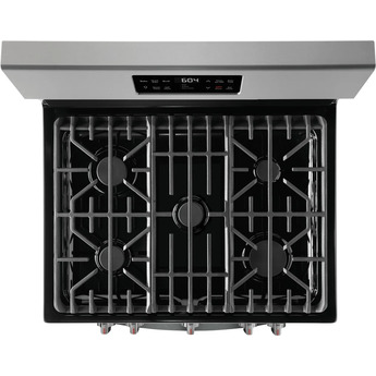 Frigidaire Gallery 30" Black Stainless Steel Natural Gas Sealed Burner Range with Steam Clean - Convection — thumbnail 18