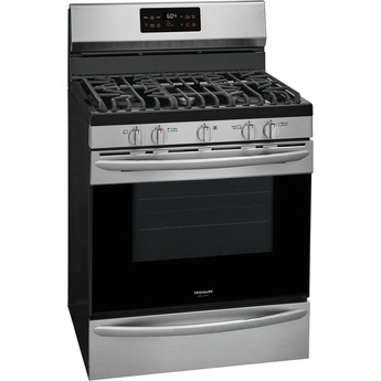 Frigidaire Gallery 30" Black Stainless Steel Natural Gas Sealed Burner Range with Steam Clean - Convection — thumbnail 19