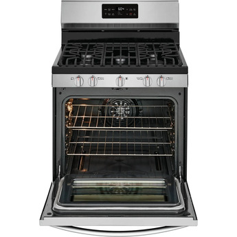 Frigidaire Gallery 30" Black Stainless Steel Natural Gas Sealed Burner Range with Steam Clean - Convection — thumbnail 20