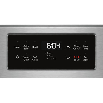 Frigidaire Gallery 30" Black Stainless Steel Natural Gas Sealed Burner Range with Steam Clean - Convection — thumbnail 22