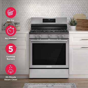 Frigidaire 30 Inch Freestanding Gallery Gas Range With Air Fry: Stainless Steel — thumbnail 16