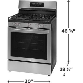 Frigidaire 30 Inch Freestanding Gallery Gas Range With Air Fry: Stainless Steel — thumbnail 19