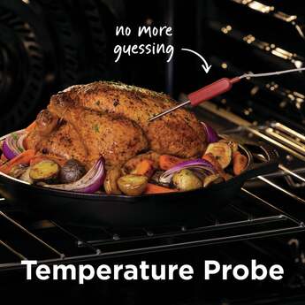 Frigidaire 30 Inch Freestanding Gas Range with 5 Sealed Burners, 5.1 cu. ft. Convection Oven, Quick Boil Burner, Griddle, Storage Drawer, No Preheat + Air Fry, and Self Clean: Black Stainless Steel — thumbnail 16