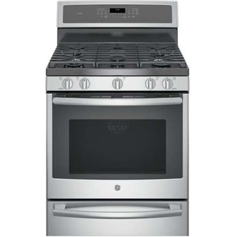 GE Profile 30" Stainless Steel Dual Fuel (Gas) Sealed Burner Range - Convection