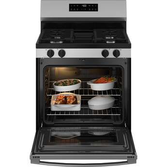 30 Inch Freestanding Gas Smart Range with 4 Sealed Burners, 5.3 cu. ft. Oven Capacity, Power Boil™ Burner, Storage Drawer, SmartHQ™, Enhance Shabbos Mode Built In, and Self & Steam Clean: Stainless Steel — thumbnail 18