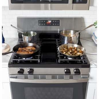 30 Inch Freestanding Gas Smart Range with 4 Sealed Burners, 5.3 cu. ft. Oven Capacity, Power Boil™ Burner, Storage Drawer, SmartHQ™, Enhance Shabbos Mode Built In, and Self & Steam Clean: Stainless Steel — thumbnail 22