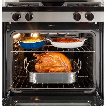 30 Inch Freestanding Gas Smart Range with 4 Sealed Burners, 5.3 cu. ft. Oven Capacity, Power Boil™ Burner, Storage Drawer, SmartHQ™, Enhance Shabbos Mode Built In, and Self & Steam Clean: Stainless Steel — thumbnail 23