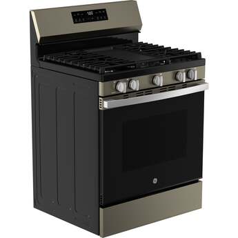 30 Inch Free Standing Gas Range 5 Burners Self Clean With Steam Clean: Slate With Stainless Handle — thumbnail 22
