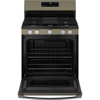 30 Inch Free Standing Gas Range 5 Burners Self Clean With Steam Clean: Slate With Stainless Handle — thumbnail 28