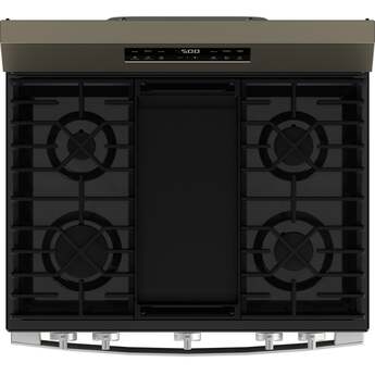 30 Inch Free Standing Gas Range 5 Burners Self Clean With Steam Clean: Slate With Stainless Handle — thumbnail 29