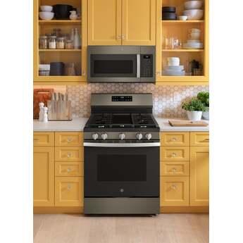 30 Inch Free Standing Gas Range 5 Burners Self Clean With Steam Clean: Slate With Stainless Handle — thumbnail 31
