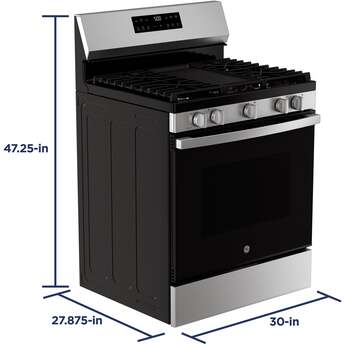 30 Inch Free Standing Gas Range 5 Burners Self Clean With Steam Clean: Stainless Steel — thumbnail 31