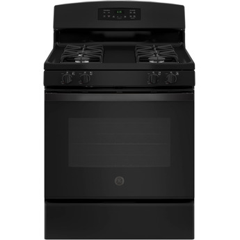 GE 30" Black Gas Sealed Burner Range