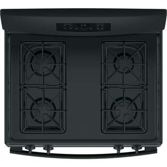GE 30" Black Gas Sealed Burner Range — thumbnail 2