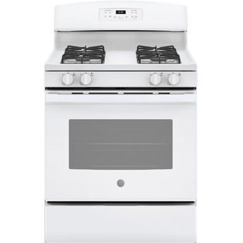 GE 30" White Gas Sealed Burner Range
