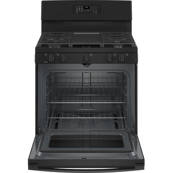 GE JGB660DPBB 30 Inch Black Gas Freestanding Range — thumbnail 2