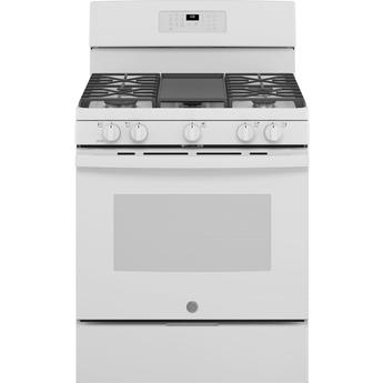 GE JGB660DPWW 30 Inch White Gas  Freestanding Range