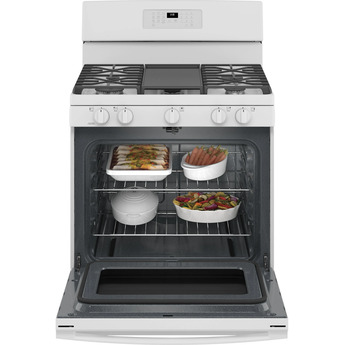 GE JGB660DPWW 30 Inch White Gas Freestanding Range — thumbnail 6