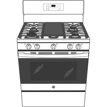 GE JGB660DPWW 30 Inch White Gas Freestanding Range — thumbnail 8