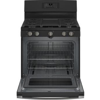 GE JGB660FPDS 30 Inch Black Slate Gas Freestanding Range — thumbnail 2
