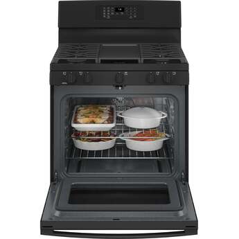 GE JGB735DPBB 30 Inch Black Gas Convection Freestanding Range — thumbnail 6