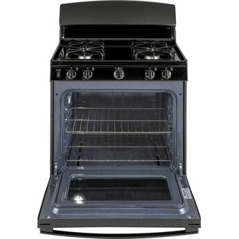 GE 30" Black Gas Sealed Burner Range — thumbnail 13