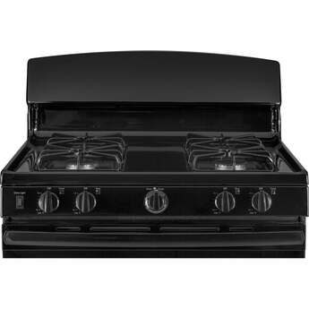 GE 30" Black Gas Sealed Burner Range — thumbnail 4