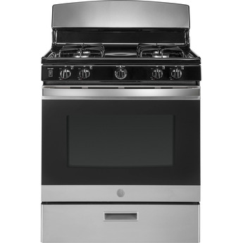 GE 30" Stainless Steel Gas Sealed Burner Range - ADA Compliant