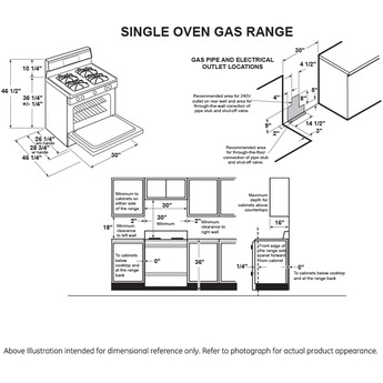 GE 30" Stainless Steel Gas Sealed Burner Range - ADA Compliant — thumbnail 3