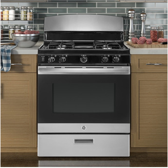 GE 30" Stainless Steel Gas Sealed Burner Range - ADA Compliant — thumbnail 4