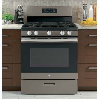 GE 30" Slate Gas Sealed Burner Range — thumbnail 25